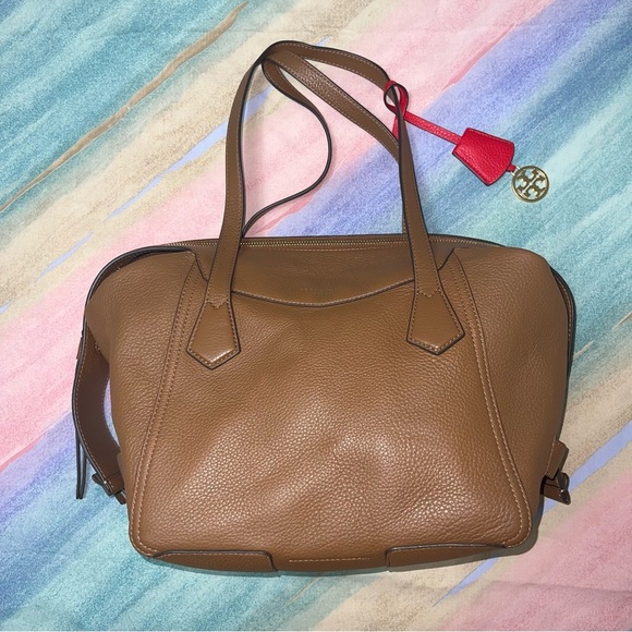 Tory Burch Perry Satchel in Brown Leather - Picture 4 of 15